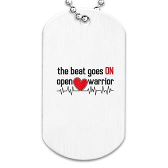 Post Heart Surgery Open Heart Warrior Dog Tag | Mazezy