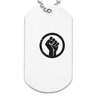 Power Fist Black Lives Matter Dog Tag | Mazezy