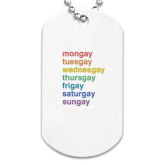 Pride Weekday Dog Tag | Mazezy