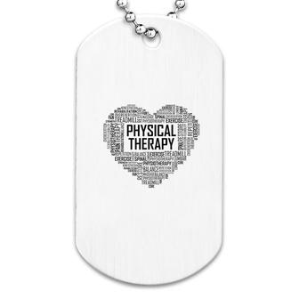 Pt Physical Therapy Gift Heart Dog Tag | Mazezy