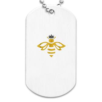 Queen B Queen Bee With A Crown Dog Tag | Mazezy
