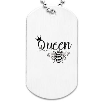 Queen Bee Cool Boss Lady Crown Dog Tag | Mazezy