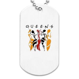 Queens Melanin African American Black Women Dog Tag | Mazezy