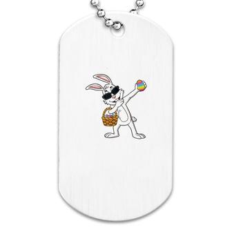 Rabbit Easter Day Eggs Dog Tag | Mazezy