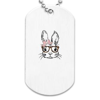 Rabbit Face Wearing Dog Tag | Mazezy