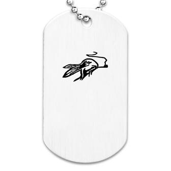 Rabbit Smoking A Pipe Dog Tag | Mazezy
