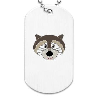 Raccoon Animal Face Dog Tag | Mazezy