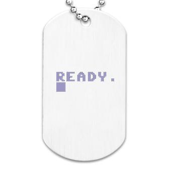 Ready 80s Home Computer Dog Tag | Mazezy