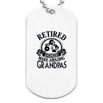 Retired Engineer Dog Tag | Mazezy