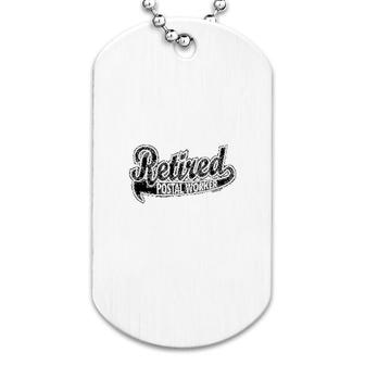 Retired Postal Worker Dog Tag | Mazezy