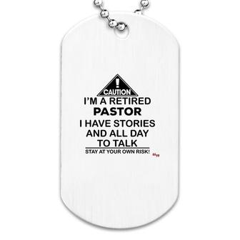 Retirement Gift For Retired Pastor Dog Tag | Mazezy