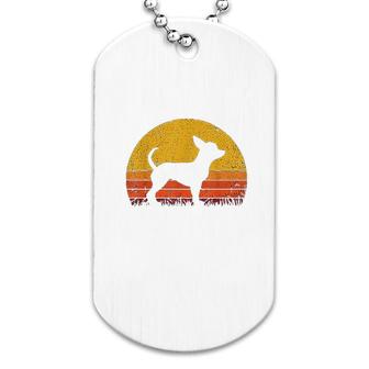 Retro Chihuahua Dog Tag | Mazezy