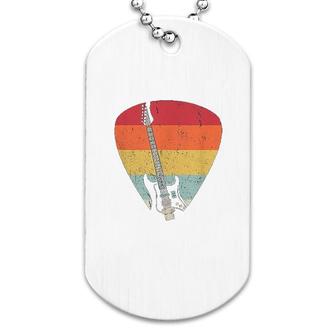 Retro Guitar Dog Tag | Mazezy