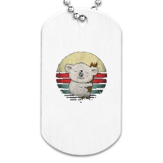Retro Koala Bear Koala Dog Tag | Mazezy