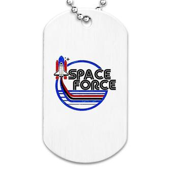 Retro Usa American Space Force Dog Tag | Mazezy
