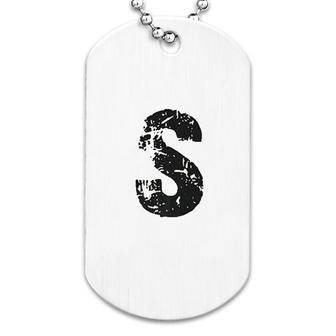 S Letter Alphabet Dog Tag | Mazezy