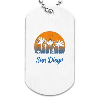 San Diego California Travel Surfing Gift Dog Tag | Mazezy