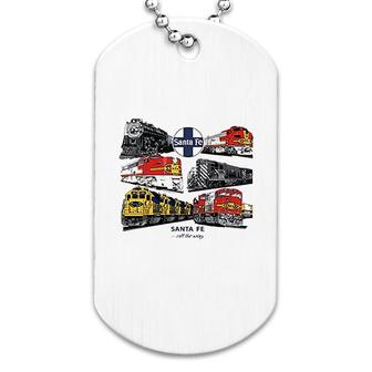 Santa Fe All The Way Authentic Railroad Dog Tag | Mazezy