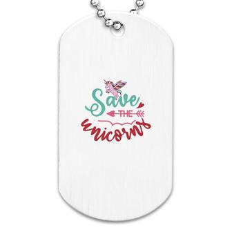 Save The Unicorns Dog Tag | Mazezy