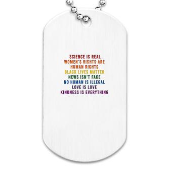 Science Is Real Black Lives Matter Dog Tag | Mazezy
