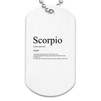 Scorpio Astrological Sign Dog Tag | Mazezy