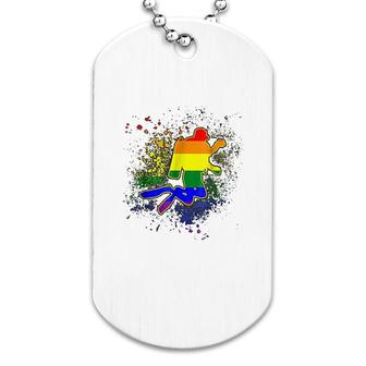 Scuba Diving Lgbt Gay Pride Dog Tag | Mazezy UK