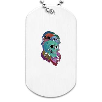 Skull Graphic Dog Tag | Mazezy