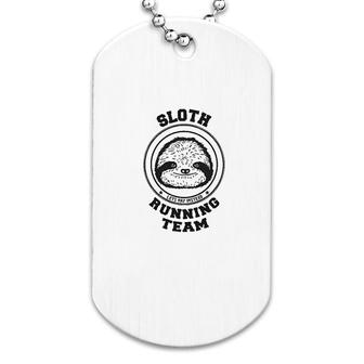 Sloth Running Team Dog Tag | Mazezy