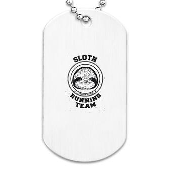 Sloth Running Team Dog Tag | Mazezy