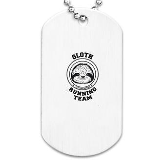 Sloth Running Team Dog Tag | Mazezy