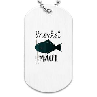 Snorkel Maui Fun Hawaii Dog Tag | Mazezy