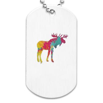 Splatter Moose Dog Tag | Mazezy