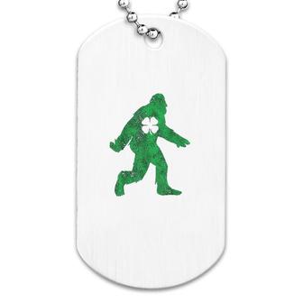 St Patricks Day Bigfoot Irish Sasqautch Saint Paddy Dog Tag | Mazezy
