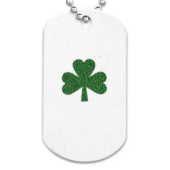St Patricks Day Bling Shamrock Dog Tag | Mazezy