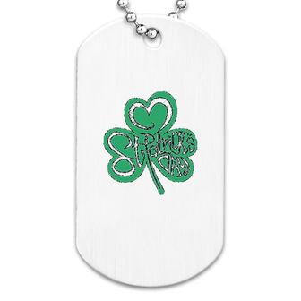 St Patricks Day Leaf For Irish Dog Tag | Mazezy