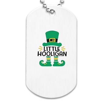 St Patricks Day Little Hooligan Dog Tag | Mazezy