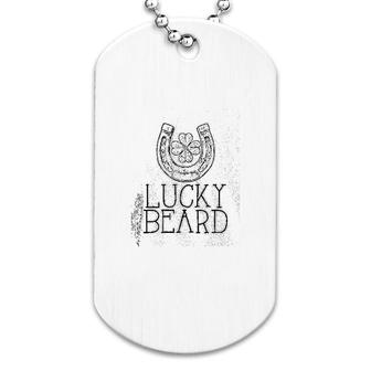 St Patricks Day Lucky Beard Dog Tag | Mazezy