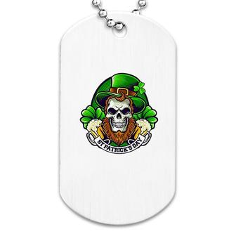 St Patricks Funny Skull Dog Tag | Mazezy