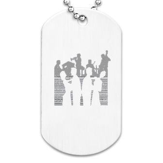 Sthink Out Loud Apparel Jazz Scene Dog Tag | Mazezy