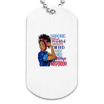 Strong Women Empowering Dog Tag | Mazezy