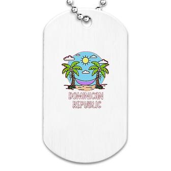 Summer Vacation Dominican Republic Dog Tag | Mazezy