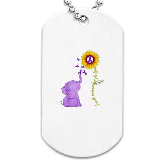 Sunflower I Will Remember For You Dog Tag | Mazezy
