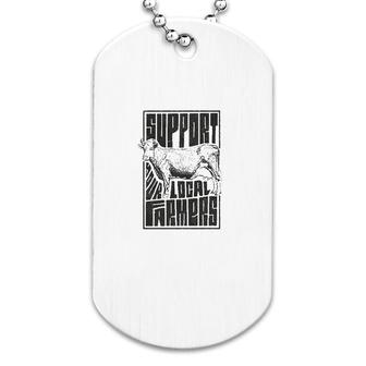 Support Your Local Farmersproud Farming Dog Tag | Mazezy