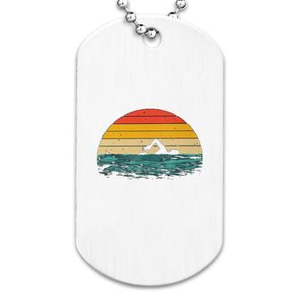 Swimming Sunset Dog Tag | Mazezy