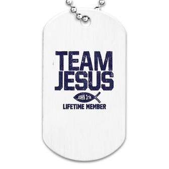 Team Jesus Lifetime Member Dog Tag