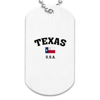 Texas Usa Flag Dog Tag
