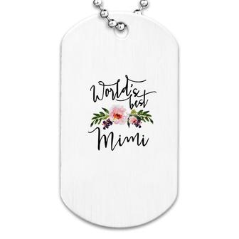 The Best Mimi In The World Dog Tag | Mazezy CA