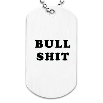 The Goozler Bull Funny Vulgar Nonsense Joke Dog Tag | Mazezy