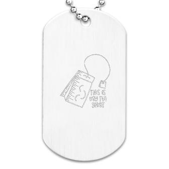This Is My Tea Shirt Funny Tea Bag Pun Dog Tag | Mazezy