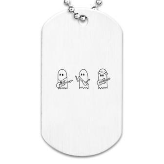 Three Cute Ghost Dog Tag | Mazezy